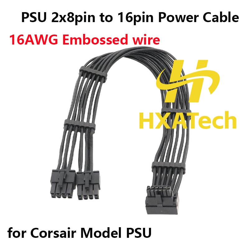 Cabo de Placa Gráfica HXATech  - Dual 8Pin To 16Pin 12Vhpwr Cable avaliação e preço